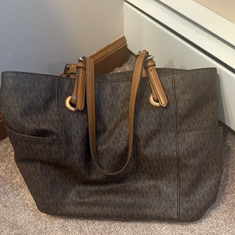 Michael Kors Dark Brown Tote Bag